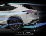 TRD JAPAN 2015-2017 Lexus NX F-Sport Factory Painted Rear Diffuser Kit and Dual Exhaust System